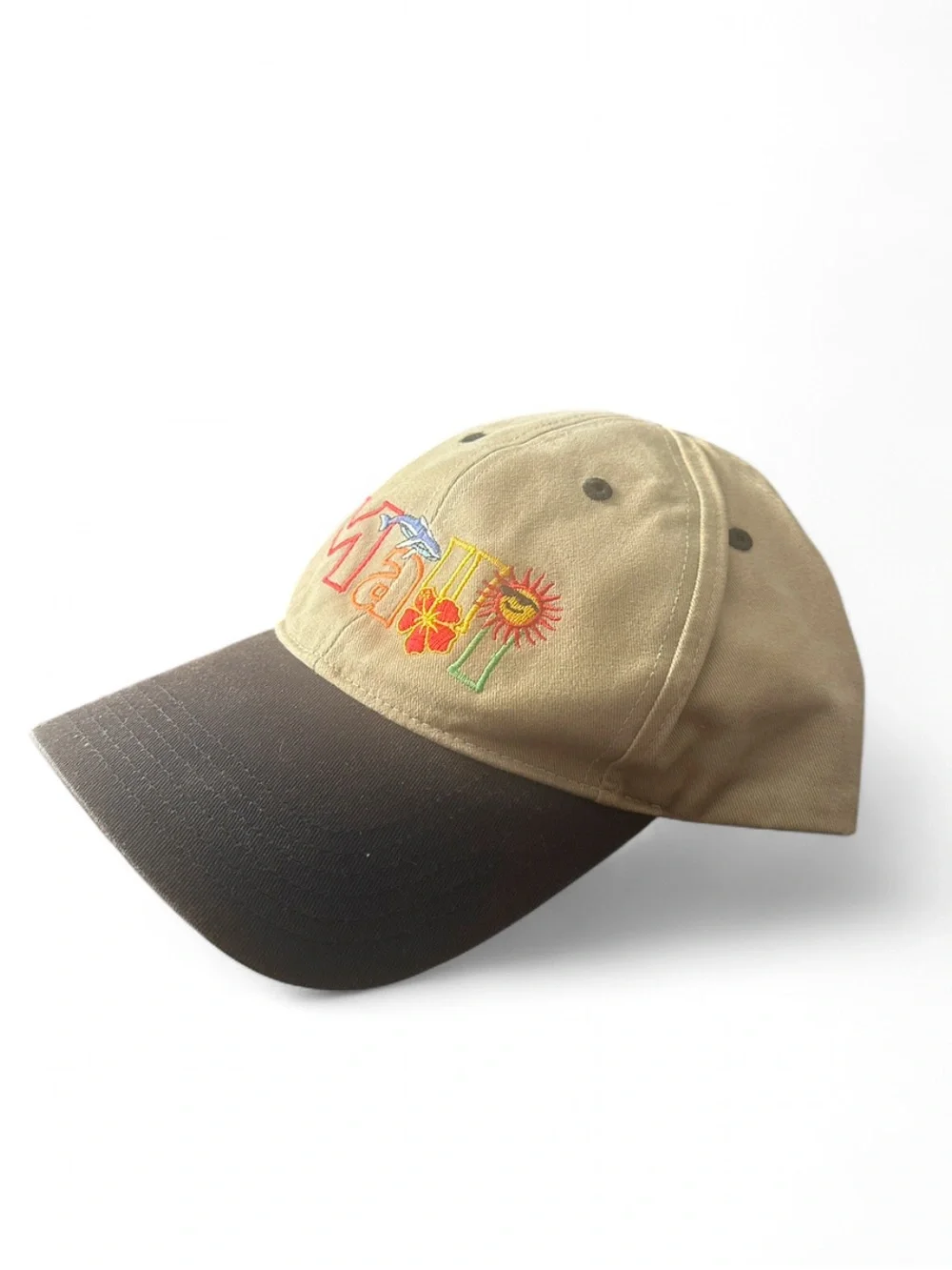 Vintage Maui, Hawaii Embroidered Tropical Snapback Baseball Cap - Picture 2 of 5